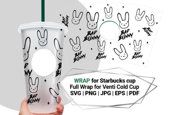 B Bunny Wrap for Starbucks Cold Cup 24