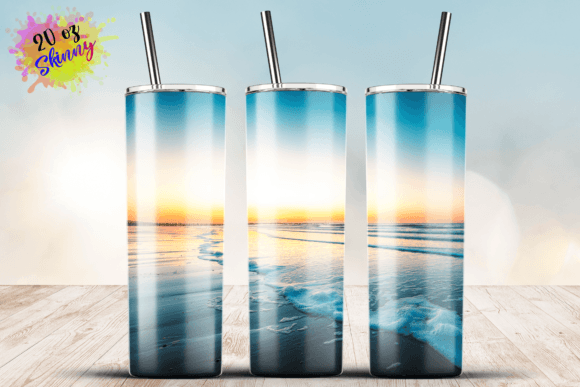 Beach Sunset 20oz Tumbler Sublimation