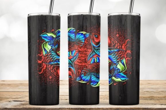 Fishing Gifts 20oz Skinny Tumbler Wrap