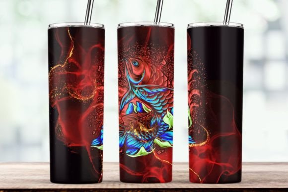 Fishing Tumbler Arowana Fish Tumbler PNG