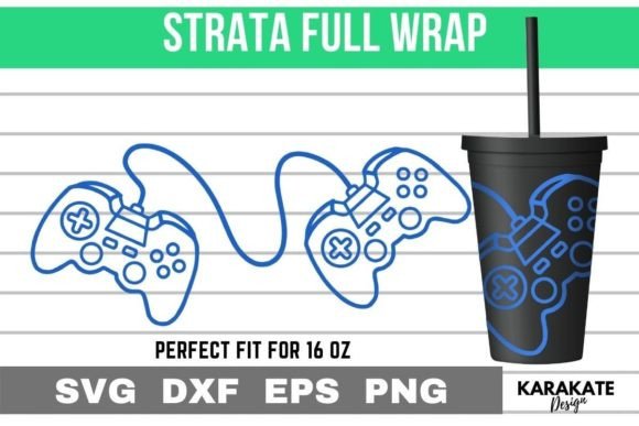 Game Controller, 16 Oz Strata Cup Wrap