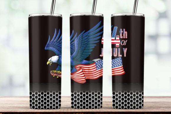 Happy Independence Day Tumbler Wrap PNG