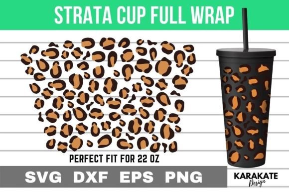 Leopard 2 Color Strata Cup Wrap