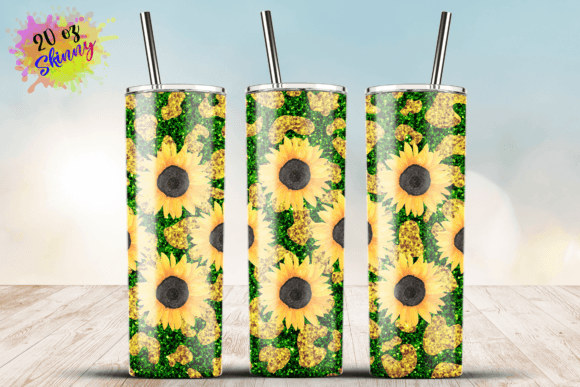 Leopard Print & Sunflower Tumbler Design