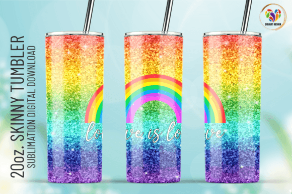 LGBT Love Is Love Tumbler Wrap