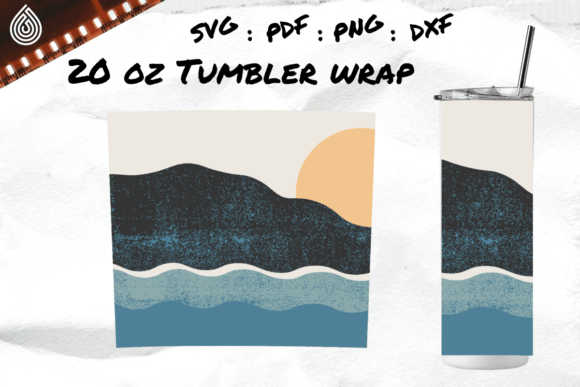 Mountain, Sea and Sun, 20oz Tumbler
