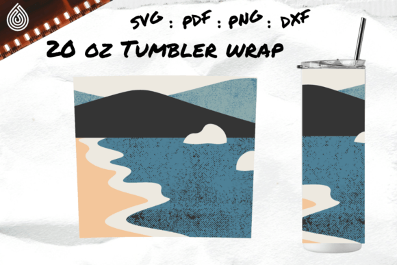 Sea, Mountain and Sand, 20oz Tumbler