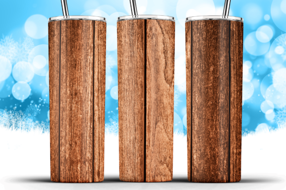 Seamless Rustic Wood Grain Tumbler Wrap