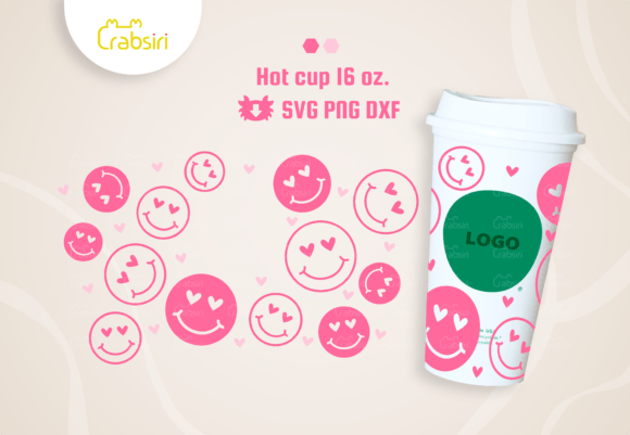 Smile Love Hot Cup 16oz.