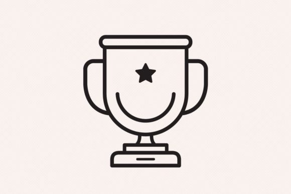 Sport Trophy Cup Outline