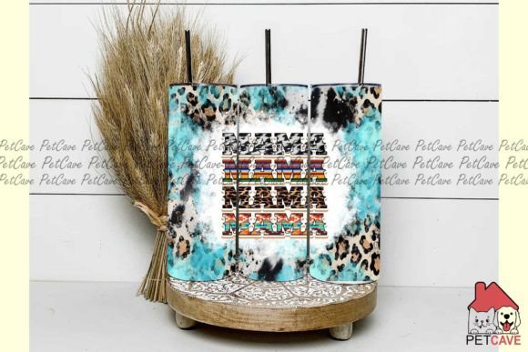 Western Mama Tumbler Wrap PNG